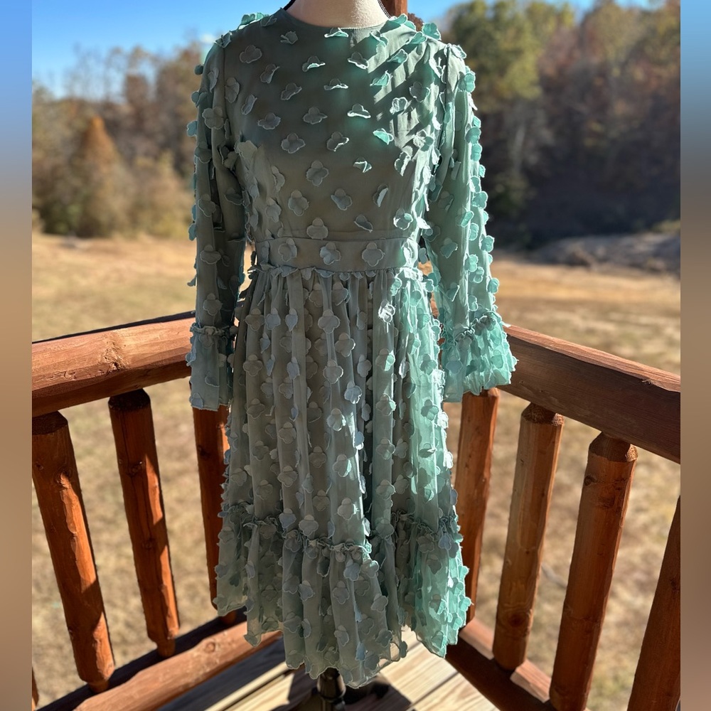 Dainty Jewells Mint Green Kids Formal Dress